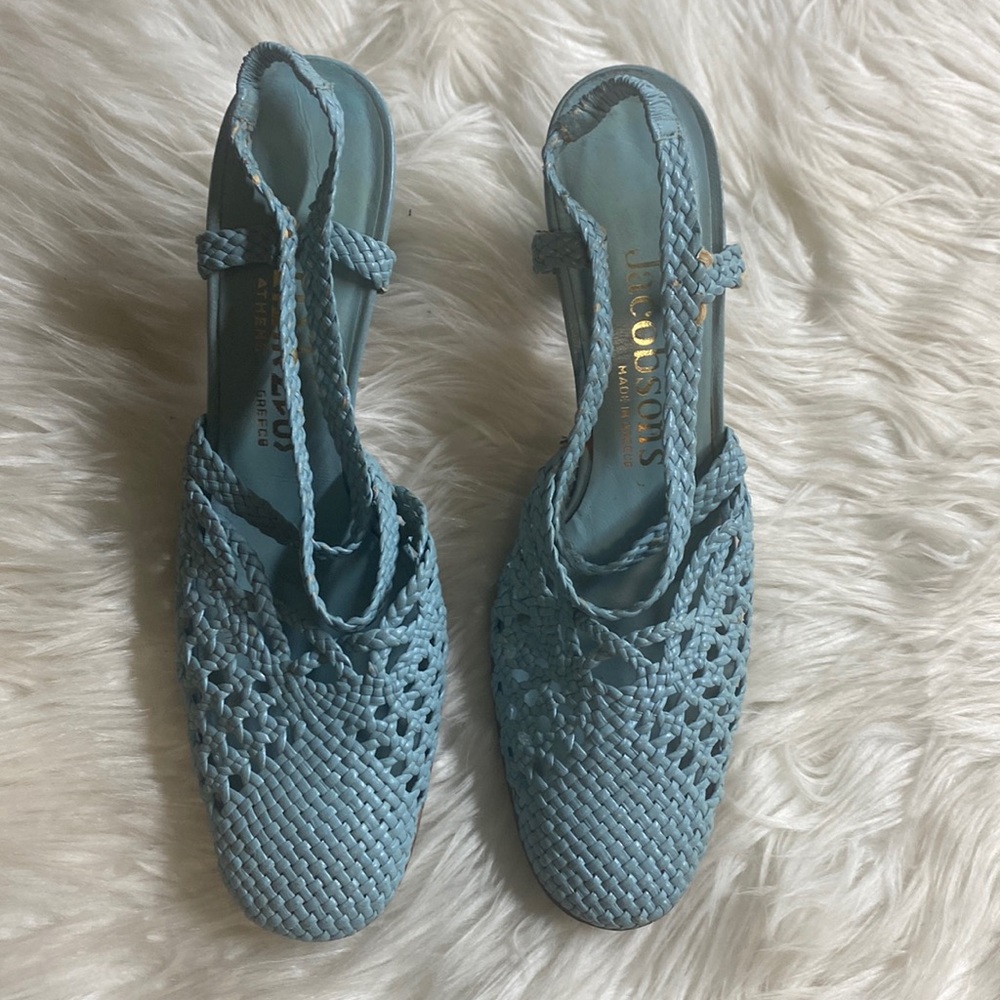 Jacobsons blue sandal Size 8AA sandals
